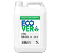 Ecover Zero Washing Up Liquid Refill, Washing Up Soap, Tough on Grease and Grime, Dermatologically Tested, 1 x 5L