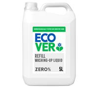 Ecover Zero Washing Up Liquid Refill, Washing Up Soap, Tough on Grease and Grime, Dermatologically Tested, 1 x 5L