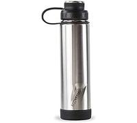 ECOVESSEL Boulder-24oz Triple Insulated Stainless Steel Hot or Cold Drinking Bottle , Silver Express