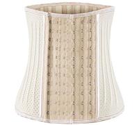 Waist Trainer for Women Corset Cincher Body Shaper Girdle Trimmer with Steel Bones Extender - beige - XXS