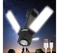 ECOWHO Camping Lantern Rechargeable Lights LED - Electric Camp Light Lamp USB 5 Modes, 3000mAh Portable Power Bank Foldable Camp Tent Light with Magnetic Top for Outdoor, Power Cuts, Fishing