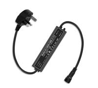 ECOWHO Garden Light Transformer 2.1A 25W AC 100-240V to DC 12V Low Voltage, IP67 Waterproof Power Supply with Plug Only for Specific Outdoor Garden Lighting