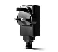 ECOWHO Pathway Light Plug 1.5A 18W AC 220-240V to DC 12V Low Voltage, UK 3-pin Power Supply Supports up to 22 Lawn Lights Only for Specific Path Lighting