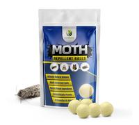 Ecowidow Moth Repellent Balls-5 Pack Super Strength Lavender, Cedarwood, Peppermint & Clove Oil Moth Repellent,Plant Based,Natural -Deterrent,Ready to Use Moth Control