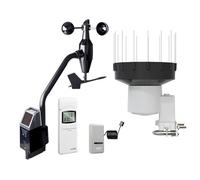 ECOWITT GW1202 Wi-Fi Weather Station, 4 in 1 Solar Powered Wireless Outdoor Sensor WS68 + Rain Collector WH40H + Gateway GW1200 + Temperature-humidty Sensor WN32 for Home Garden