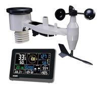 ECOWITT Weather Station 3903, 5-in-1 Wireless Outdoor Weather Station Sensor WN67 (non-solar powered, no UV light), 7.5 inch 3-in-1 Indoor Color LCD Display, Built-in Indoor Sensor, Weather Assistant