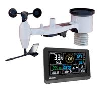 Ecowitt Wi-Fi Weather Station Array WS3900, 7 in 1 Garden Wireless Solar Weather Outdoor Sensor WS69 + 3 in 1 Home Indoor 7.5 inch Color LCD Large Display Console, Weather Monitoring System 868 MHZ