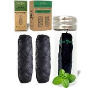 EcoYou Bamboo Dental Floss | 3 Refills, 1 Glass Container | Organic Mint Flavour, Candelilla Wax | Pfas Free | Sustainable & Reusable | Vegan & Cruelty-Free | Eco Friendly Dental Floss