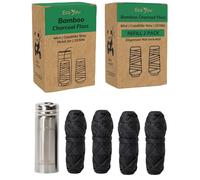 EcoYou Bamboo Dental Floss | 4 Refills, 1 Metal Container | Organic Mint Flavour, Candelilla Wax | Pfas Free | Sustainable & Reusable | Vegan & Cruelty-Free | Eco Friendly Dental Floss