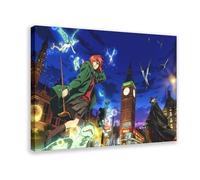 ECOYULHMT The Ancient Magus' Bride Anime 5 Canvas Poster Bedroom Decor Landscape Office Room Decor Gift 12x18inch(30x45cm)