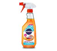 Ecozone Tough Degreaser Kitchen Cleaner Spray, 2-in-1 Eco Friendly Vegan Universal Plant-Based Cleaning for Hobs, Worktops, Splashbacks & More, Cleans Degreases & Sanitises, Citrus Burst Scent (500ml)