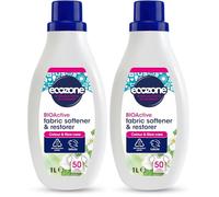 Ecozone BIOActive Fabric Softener & Restorer, Gentle Fabric Conditioner, 50 Washes, Laundry Liquid with Enzyme Action, Restores Colours & Fibres, Eco Conscious Natural Cleaning Products - 1L