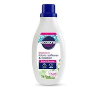 Ecozone BIOActive Fabric Softener & Restorer, Gentle Fabric Conditioner, 50 Washes, Laundry Liquid with Enzyme Action, Restores Colours & Fibres, Eco Conscious Natural Cleaning Products - 1L