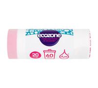 Ecozone Biodegradable Bin Liners - 60L - Roll of 20