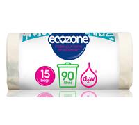 Ecozone Biodegradable Bin Liners - 90L - Roll of 15