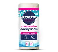 EcoZone Caddy Liners 100 Compostable Biodegradable Bin Bags 10 Litre Size