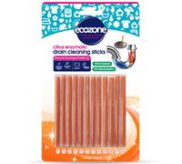 Ecozone Enzymatic Drain Cleaning Sticks - Citrus - Pack of 12