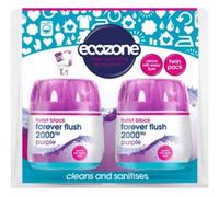 Ecozone Forever Flush Toilet Block Purple Twin Pack