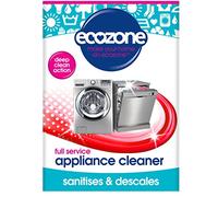 EcoZone Full Service Appliance Cleaner, Washing Machine & Dishwasher Maintenance, Ultra Deep Machine Clean, Sanitiser Deodoriser & Descaler, Limescale Remover Detergent, Natural Vegan Eco Friendly