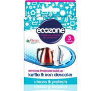 Ecozone Kettle and Iron Descaler, Internal Cleaner & Scale Remover for Kitchen & Home Appliances, limescale Prevention Sachets Natural Vegan