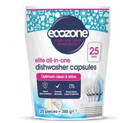 Ecozone Optimum All In One Dishwasher Capsules x 25, Dishwashing Tablets with Salt, Rinse Aid & Extra Dry Effect, Powerful Degreaser & Dish Washer Tabs, Eco Conscious & Gentle on Appliances