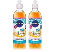 Ecozone Orange & Blossom Coconut Washing Up Liquid, Tough on Grease, Gentle Dish Washing Formula made with Natural Plant-Based Ingredients, Vegan Friendly Kitchen Detergent (500ml Bottle) (Pack of 2)