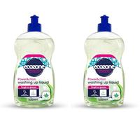 Ecozone PowerAction Washing Up Liquid, Long Lasting Eco Washing Up Liquid with Aloe Vera Scent, Foaming Formula & Streak Free Shine, Eco Conscious Natural Cleaning Products - 500ml (Pack of 2)