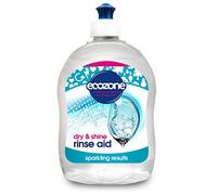 Ecozone Dishwasher Rinse Aid, 500ml, Active Quick Dry Action, Sparkling Results