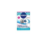 Ecozone Washing Machine & Dishwasher Cleaner Tablets, 2-in-1 Treatment Kit Cleans, De-scales & De-odorises, Fragrance Free, Plastic Free, Natural