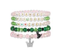 ecozran Friendship Bracelets - Beaded Bracelets Set for Teen Women, Stretchable Preppy Bracelets, Stackable & Colorful Bracelets - Ideal Gifts, 4th of July, Halloween, Christmas, S, Plastic, no