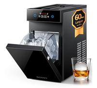 ecozy 2.4" / 60 mm Clear Ice Ball Maker, 8H Timer, Compact Sphere Ice Maker