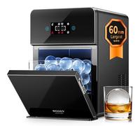 ecozy 2.4" / 60mm Clear Ice Ball Maker, 3 pcs/45Min, CrystalFlux Technology
