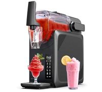 ecozy Slush Machine, 24H Timer, Self-Cleaning, Child Safety Lock, 5 Preset Programmes, Slushie, Cocktail, Milkshake, Frappé, Wine, 2L Slushie Maker Machine, LED Touch Screen, No Ice Needed