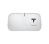 ECPBEEBF Car Windscreen Sun Shade, for Tesla Model 3 2019-2024 Car Sunshades Foldable Front Sun Visor Protector Thickened Automotive Glass Sunshade,S(140cm*70cm)