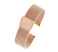 ECPGPMDLDT Watch Strap Stainless Steel Mesh Metal Quick-release Woven Wristband Universal Replacement Bracelet
