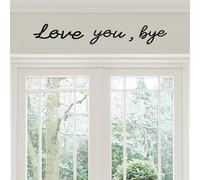 Ecqizer Love You Bye Sign Metal Wall Decor 29.5 x 4.9 inches