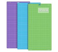 Ecraft Cutting Mat for Cricut Explore One/Air/Air 2 Maker（Strong,Standard,Light 12X24inch (3 Pack) Variety Adhesive Quilting Cut Mats Replacement for Crafts、Sewing and All Arts.