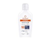 Ecran Sunnique Sensitive Lightweight Protective Milk for Sensitive Skin SPF 50+ Formula with Panthenol Waterproof Fragrance Free Alcohol Free for Sensitive Skin 200ml