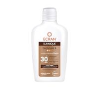 Ecran Sunnique Sun Milk + SPF 50 Medium UVB and UVA Protection Activates Natural Tanning Without Self-Tanning with PureBronze Technology, Waterproof, 200 ml