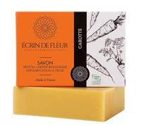 Écrin de Fleur - Carrot Soap for Delicate Skin, Certified Organic Handcrafted Soap, Cold Processed, 1x90g