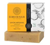 Écrin de Fleur - Certified Organic Mandarin & Calendula Soap, Handmade in France, Cold Processed, 1x90g