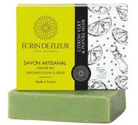 Écrin de Fleur - Organic Handmade Lime & Black Pepper Soap Bar: Invigorating Blend of Refreshing Citrus and Spicy Warmth, Stimulating and Awakening Body & Soul, 1x90g