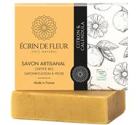 Écrin de Fleur - Organic Lemon & Calendula Soap, Handcrafted, Cold Processed, 1x90g