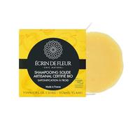 Écrin de Fleur - Solid Shampoo Bar with Apple Cider Vinegar & Ylang Ylang, COSMOS Organic, Nature et Progrès, Handmade in France, 55g