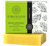 Écrin de Fleur - Tea-Tree Soap for Combination and Oily Skin, Certified Organic Handcrafted Soap, Cold Processed, 1x90g