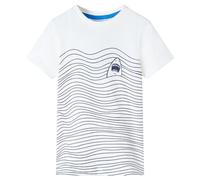 (ecru, 140 (9-10y)) Kids' T-shirt Short Sleeves Children's T Shirt Toddler Tee Shark Print Neon