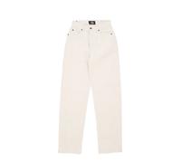 Ecru Denim Wide Leg Jeans- female- Dickies- Straight Fit Jeans- Beige- W28- Jeans W28