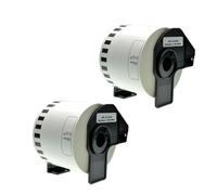 ECSC 2 Rolls DK-22205 62mm x 30.48m Continuous Length Paper Labels Compatible with Brother, Labels Using for Brother QL-810W QL-820NWB QL-580N QL-800 QL-1050 QL-1050N QL-1060N QL-500 QL-550 QL-570