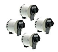 ECSC 4 Rolls DK-22205 62mm x 30.48m Continuous Length Paper Labels Compatible with Brother, Labels Using for Brother QL-810W QL-820NWB QL-580N QL-800 QL-1050 QL-1050N QL-1060N QL-500 QL-550 QL-570