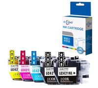 ECSC 421XL Compatible Ink Cartridge For Printer, Replacement For Brother 421XL DCP-J1050DW DCP-J1140DW DCP-J1800DW MFC-J1010DW Black Cyan Magenta Yellow (5-Pack)